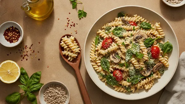 Creamy Vegan Pasta in 20 Minutes (No Cashews, No Soaking)