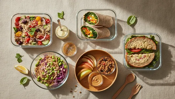 5 Easy Vegan Lunches You Can Pack in 10 Minutes (No Sad Desk Salads)